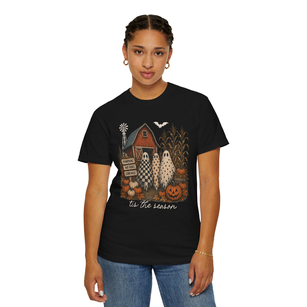 Tis the Season Ghouls-Dark Tees